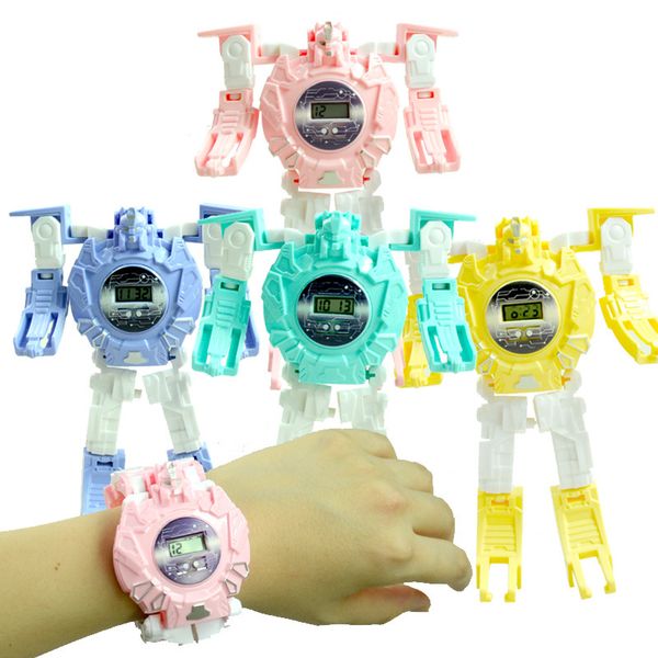 robot transformation wristwatch toy mecha robot electronic watch children sports cartoon watches kids xmas gifts, Slivery;brown
robot transformation wristwatch toy mecha robot electronic watch children sports cartoon watches kids xmas gifts, Slivery;brown