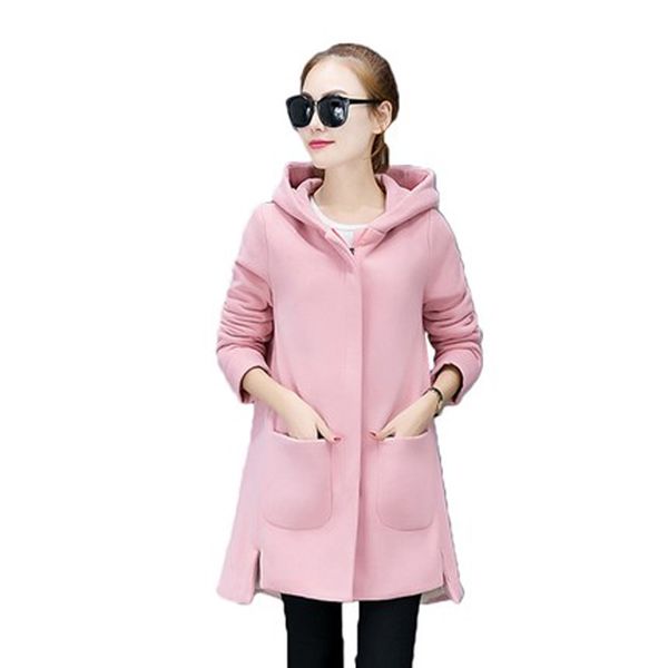 2019 autumn and winter sweater coat female zipper in the long section hooded slim fashion wild color coat female w663, Black;brown
2019 autumn and winter sweater coat female zipper in the long section hooded slim fashion wild color coat female w663, Black;brown