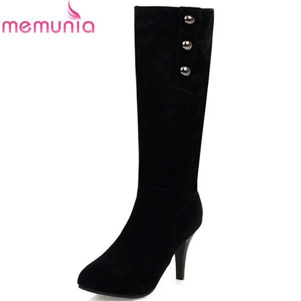 memunia 2020 mid calf boots women flock rivet autumn high heels boots pointed toe slip on party wedding shoes woman, Black
memunia 2020 mid calf boots women flock rivet autumn high heels boots pointed toe slip on party wedding shoes woman, Black