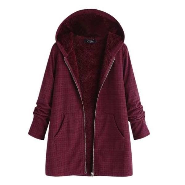 plus size 5xl women winter coat cotton plaid pocket clothing warm plus velvet office lady coats hooded girl female overcoat, Black
plus size 5xl women winter coat cotton plaid pocket clothing warm plus velvet office lady coats hooded girl female overcoat, Black
