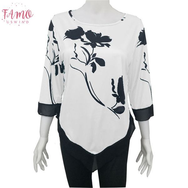 new spring 5xl large size women t shirt casual irregular o neck lace splice floral printing tee shirt womens plus size, White
new spring 5xl large size women t shirt casual irregular o neck lace splice floral printing tee shirt womens plus size, White