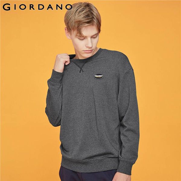giordano men sweatshirt ribbed crewneck embroidery pullover long sleeve banded cuffs and hem moleton masculino 01099786, Black
giordano men sweatshirt ribbed crewneck embroidery pullover long sleeve banded cuffs and hem moleton masculino 01099786, Black