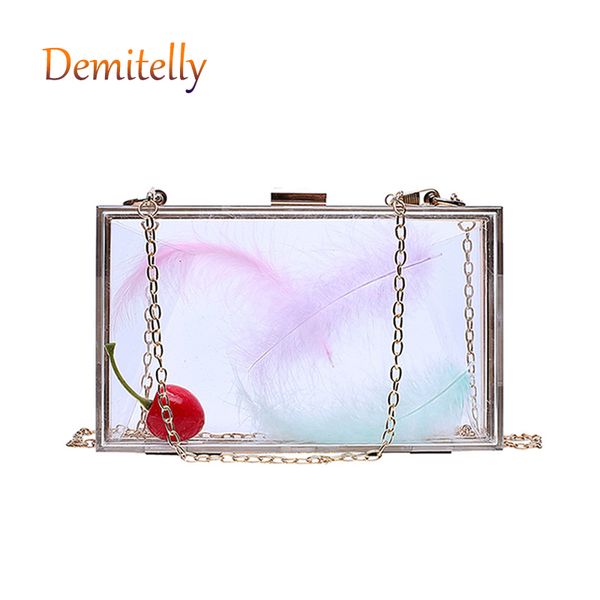 transparent acrylic shoulder messenger bag female portable small square bag metal lock clutch
transparent acrylic shoulder messenger bag female portable small square bag metal lock clutch