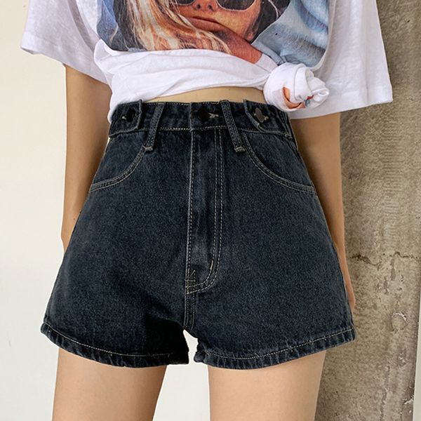 denim shorts jeans women high waist wild thin korean casual students pants shorts summer wide legs daily casual jeans, Blue
denim shorts jeans women high waist wild thin korean casual students pants shorts summer wide legs daily casual jeans, Blue