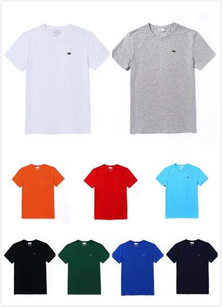 luxury mens designer t shirts fashion brand short sleeve breathable round neck solid color t-shirt casual tee summer new 9 color with logo, White;black
luxury mens designer t shirts fashion brand short sleeve breathable round neck solid color t-shirt casual tee summer new 9 color with logo, White;black