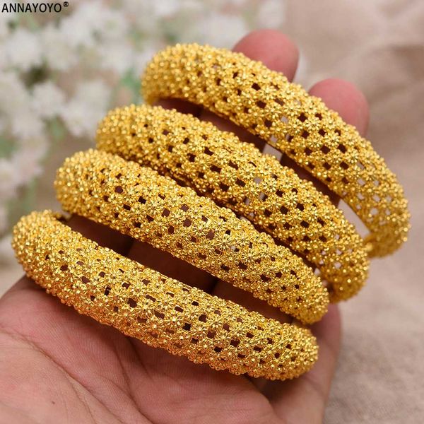 annayoyo 4pcs new fashion 24k gold color wedding bangles for women bride bracelets ethiopian/france/african/dubai jewelry gifts, Black
annayoyo 4pcs new fashion 24k gold color wedding bangles for women bride bracelets ethiopian/france/african/dubai jewelry gifts, Black