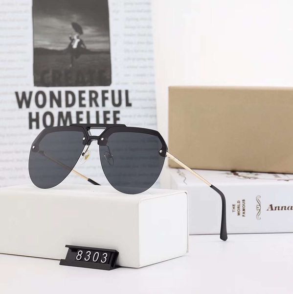 fashion sunglasses fashion sunglasses man womens beach goggle glasses uv400 d10 8303 5 colors with box, White;black 
fashion sunglasses fashion sunglasses man womens beach goggle glasses uv400 d10 8303 5 colors with box, White;black
