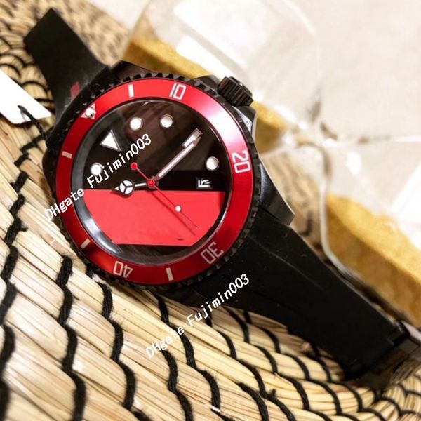 men watch black rubber strap red ceramic bezel 12800 sea-dweller automatic self-winding watches + wristwatches, Slivery;brown
men watch black rubber strap red ceramic bezel 12800 sea-dweller automatic self-winding watches + wristwatches, Slivery;brown