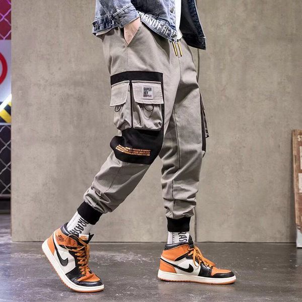 men's casual pants fashion slim elastic waist hip-hop elastic overalls multi-pocket cargo pants men's large size pencil, Black
men's casual pants fashion slim elastic waist hip-hop elastic overalls multi-pocket cargo pants men's large size pencil, Black