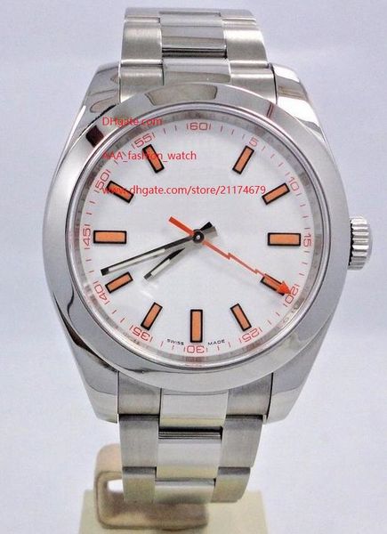 luxury watches men 40mm 116400 white dial stainless watch automatic watch men's fashion wristwatches, Slivery;brown
luxury watches men 40mm 116400 white dial stainless watch automatic watch men's fashion wristwatches, Slivery;brown