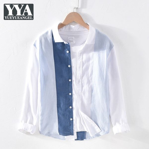 fashion white blue striped shirts men summer thin section single breasted long sleeve linen streetwear mens casual shirt, White;black
fashion white blue striped shirts men summer thin section single breasted long sleeve linen streetwear mens casual shirt, White;black