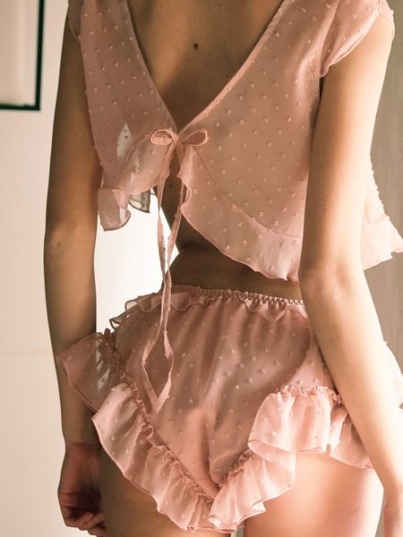 summer ladies lace and short suit dot pink white cute girl sleepdress lingerie perspective for women, Black;red
summer ladies lace and short suit dot pink white cute girl sleepdress lingerie perspective for women, Black;red