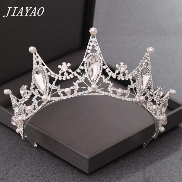 pearl rhinestone crystal crown wedding hair accessories silver crystal crown bride tiara pearl headpiece wedding hair jewelry, Golden;white
pearl rhinestone crystal crown wedding hair accessories silver crystal crown bride tiara pearl headpiece wedding hair jewelry, Golden;white