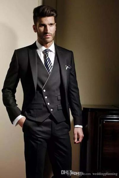 custom made groom tuxedos formal suit wedding suit for men groomsman men suits jacket+pants+tie+vest classic fit bridegroom suit, Black;gray
custom made groom tuxedos formal suit wedding suit for men groomsman men suits jacket+pants+tie+vest classic fit bridegroom suit, Black;gray