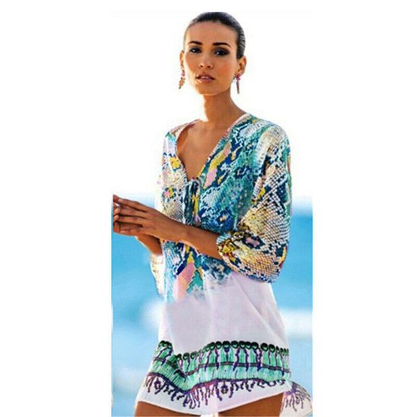 trendy women clothes casual summer chiffon beach wear bikini cover up kaftan boho mini sun dress, Blue;gray
trendy women clothes casual summer chiffon beach wear bikini cover up kaftan boho mini sun dress, Blue;gray