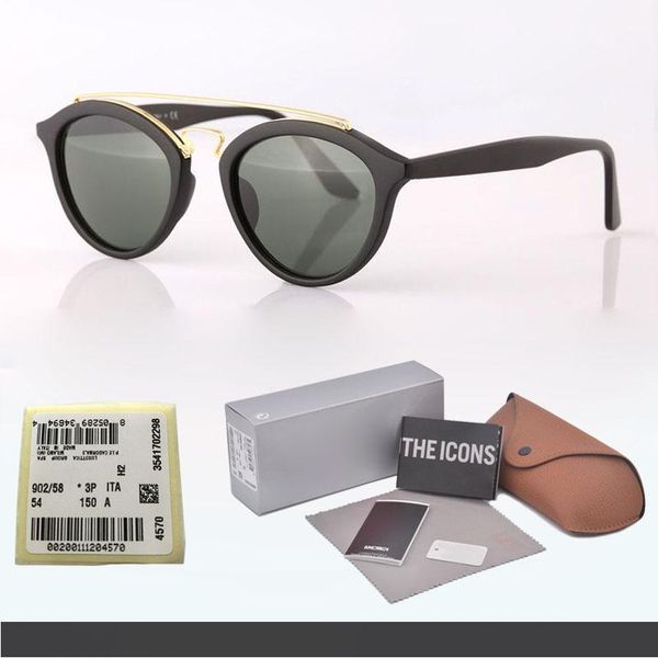 vintage classic round style sunglasses double metal beams brand design sun glasses women men glass lens oculos de sol with cases and label, White;black
vintage classic round style sunglasses double metal beams brand design sun glasses women men glass lens oculos de sol with cases and label, White;black