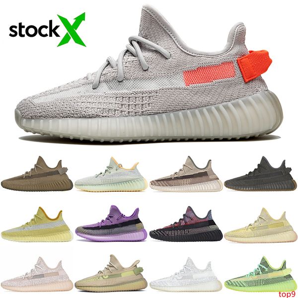 stock x zyon tail light desert sage cinder earth kanye running shoes 3m relective beluga cloud white men women sports designer sneakers
