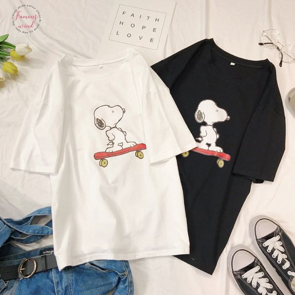2020 summer women tshirt short sleeve t shirt cartoon animal dog sport skateboard non mainstream personalise women men shirts, White
2020 summer women tshirt short sleeve t shirt cartoon animal dog sport skateboard non mainstream personalise women men shirts, White
