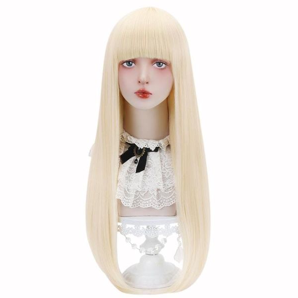 beauty long straight synthetic blonde rich copper pink hair wigs with bangs for women lolita cosplay costume halloween, Black
beauty long straight synthetic blonde rich copper pink hair wigs with bangs for women lolita cosplay costume halloween, Black