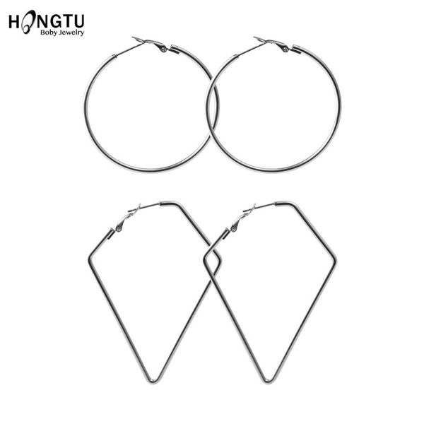 hongtu 2pairs geometric hoop earrings simple round star square women stainless steel silver color big large oversized earrings, Golden;silver
hongtu 2pairs geometric hoop earrings simple round star square women stainless steel silver color big large oversized earrings, Golden;silver