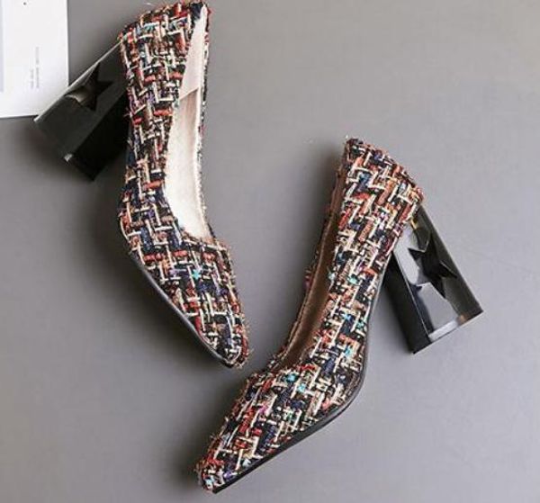 2019 women's shoes in spring and autumn with new style high heel coarse heel square head suede@2183, Black
2019 women's shoes in spring and autumn with new style high heel coarse heel square head suede@2183, Black