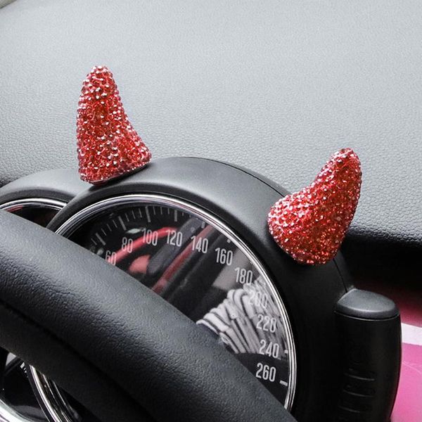 1 pair bling bling diamond devil horn car steering wheel dashboard sticker decoration for mini cooper
1 pair bling bling diamond devil horn car steering wheel dashboard sticker decoration for mini cooper