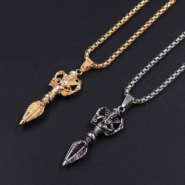 new style buddhist neckalce zinc alloy elephant vajra evil jiang ganesha charm pendants necklaces for men india buddhism jewelry gift, Silver
new style buddhist neckalce zinc alloy elephant vajra evil jiang ganesha charm pendants necklaces for men india buddhism jewelry gift, Silver