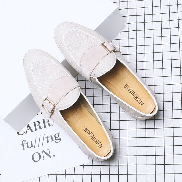 errfc summer new mens beige casual comfort shoes fashion buckle canvas loafer shoes breathable man slip on flats 38-44 zapatos, Black
errfc summer new mens beige casual comfort shoes fashion buckle canvas loafer shoes breathable man slip on flats 38-44 zapatos, Black
