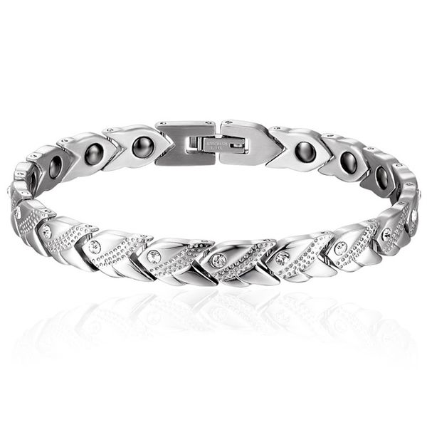 trendy crystal chain bracelet paved titanium steel magnet germanium hologram health slimming bracelets bangles for women jewelry, Golden;silver
trendy crystal chain bracelet paved titanium steel magnet germanium hologram health slimming bracelets bangles for women jewelry, Golden;silver