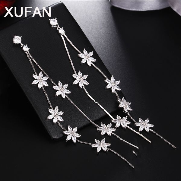 luxury women's flower vine cz zircon dangle earrings fashion banquet wedding long tassel drop earrings female jewelry dropship, Golden
luxury women's flower vine cz zircon dangle earrings fashion banquet wedding long tassel drop earrings female jewelry dropship, Golden