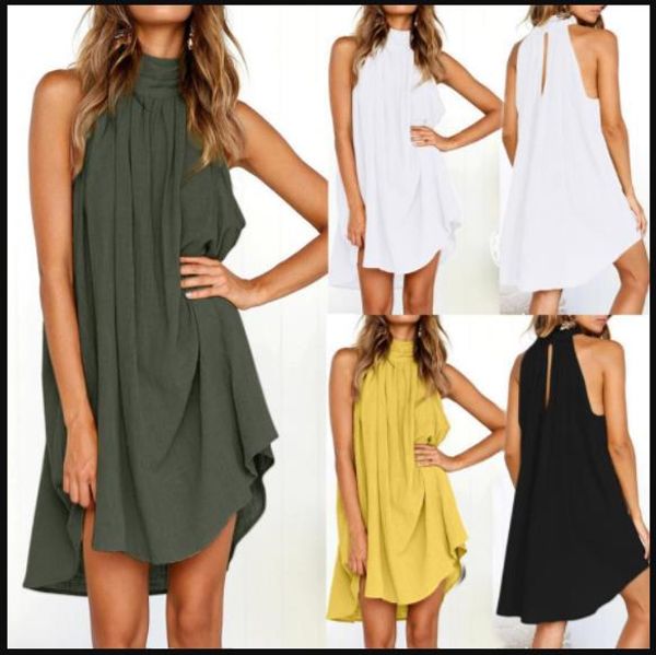halter women linen tank dress sleeveless turtleneck casual loose a-line dresses beach summer clothing, Black;gray
halter women linen tank dress sleeveless turtleneck casual loose a-line dresses beach summer clothing, Black;gray