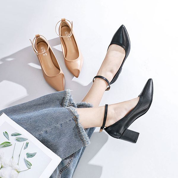 shallow mouth beige high heels 2019 slip om dress shoes woman office ladies chunky sandals lace-up brief pumps for women, Black
shallow mouth beige high heels 2019 slip om dress shoes woman office ladies chunky sandals lace-up brief pumps for women, Black