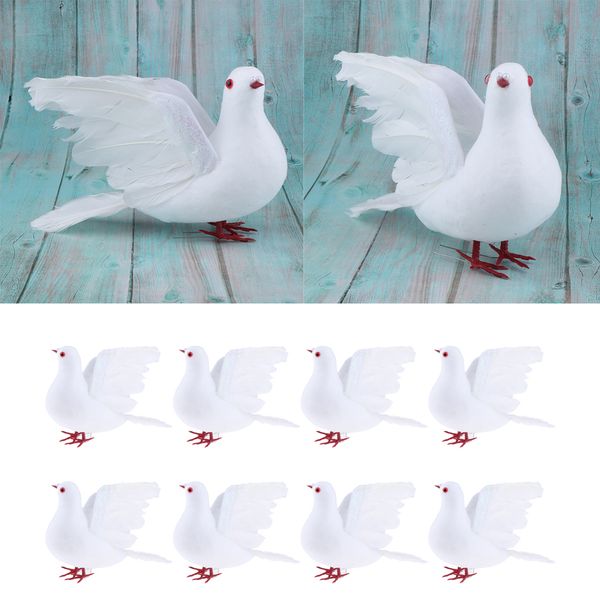 8pc artificial dove bird decorative feathered bird fake bird simulation ornament
8pc artificial dove bird decorative feathered bird fake bird simulation ornament