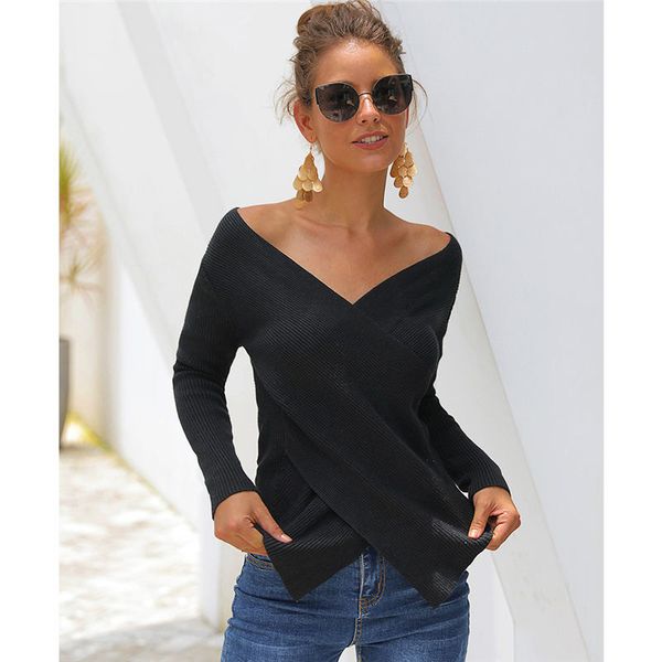 womens designer knits womens v neck long sleeve pullover loose sweater womens spring solid color fashion clothing, White
womens designer knits womens v neck long sleeve pullover loose sweater womens spring solid color fashion clothing, White
