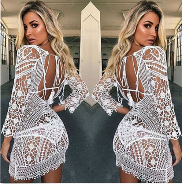 new elegant women' sheer bikini cover up swimwear swim bathing suit summer beach mini dress, Blue;gray
new elegant women' sheer bikini cover up swimwear swim bathing suit summer beach mini dress, Blue;gray
