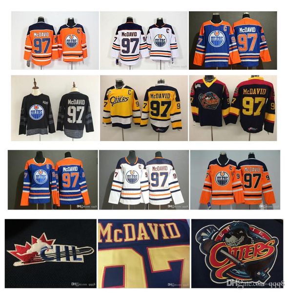 nhl edmonton oilers connor mcdavid jersey erie otters 97 connor mcdavid men kids women white blue orange yellow black ohl coa hockey jersey, Black;red
nhl edmonton oilers connor mcdavid jersey erie otters 97 connor mcdavid men kids women white blue orange yellow black ohl coa hockey jersey, Black;red