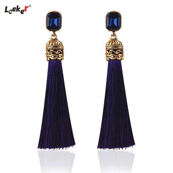 leeker women 8cm mix color tassels earrings with square cubic zirconia female boho earring vintage jewelry 157 lk1, Silver
leeker women 8cm mix color tassels earrings with square cubic zirconia female boho earring vintage jewelry 157 lk1, Silver