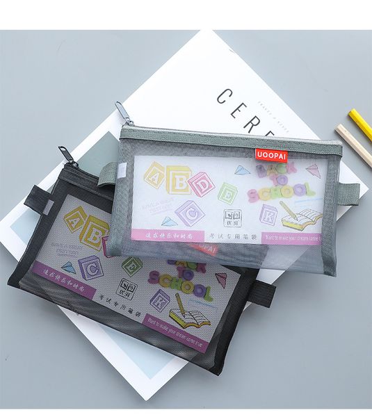 simple transparent mesh pencil case storage organizer pen bags pouch nylon pencil cosmetic bag - student school supplies
simple transparent mesh pencil case storage organizer pen bags pouch nylon pencil cosmetic bag - student school supplies