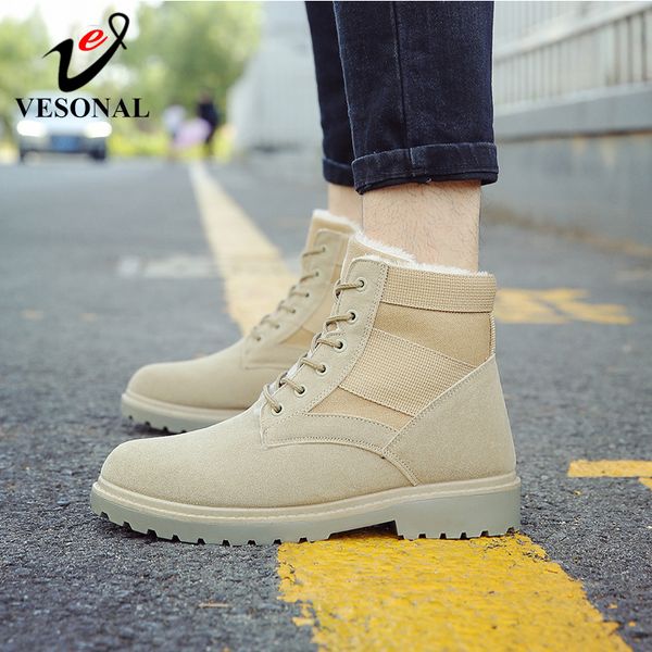vesonal 2019 winter fur warm male boots for men casual shoes work quality walking rubber fashion footwear sneakers, Black
vesonal 2019 winter fur warm male boots for men casual shoes work quality walking rubber fashion footwear sneakers, Black