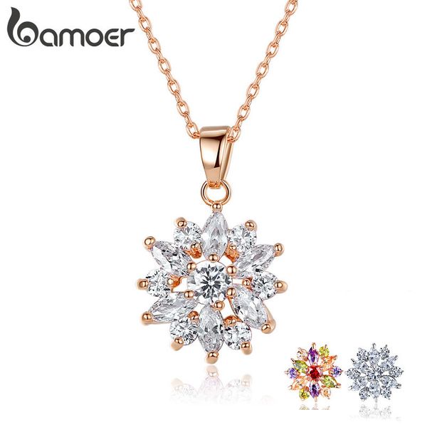 bamoer sell gold color flower necklaces pendants with cubic zircon for women birthday gift jin024, Silver
bamoer sell gold color flower necklaces pendants with cubic zircon for women birthday gift jin024, Silver
