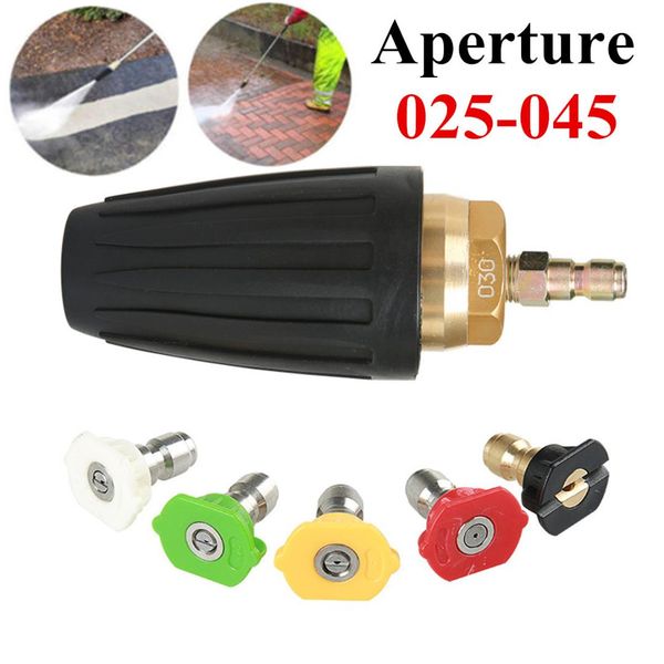 high pressure washer cleaner spray rotating-rotary turbo nozzle 2.5-5gpm 3600psi for high pressure car washing auto accessories
high pressure washer cleaner spray rotating-rotary turbo nozzle 2.5-5gpm 3600psi for high pressure car washing auto accessories