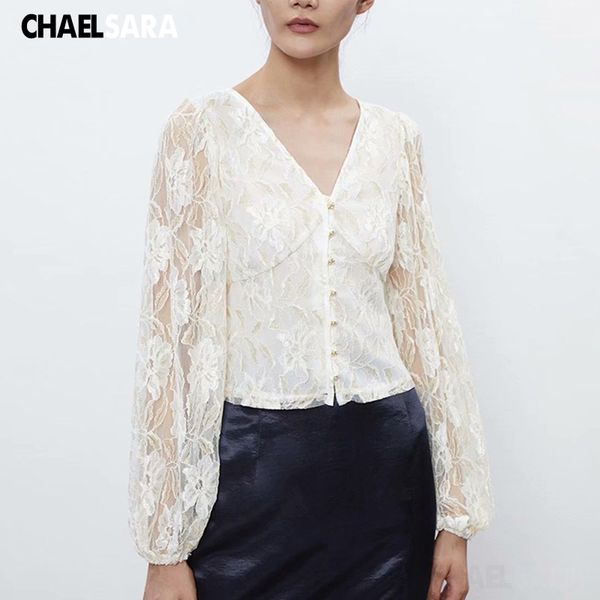 2020 summer v-neck embroidery lace shirt women long sleeve casual lady short and blouses, White
2020 summer v-neck embroidery lace shirt women long sleeve casual lady short and blouses, White