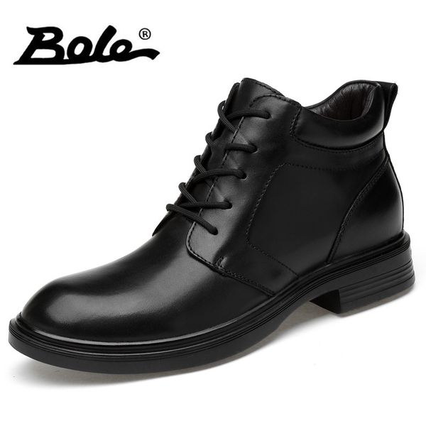 bole large size 36-47 spring winter boots plush warm shoes genuine leather boots with high heel snow for men, Black
bole large size 36-47 spring winter boots plush warm shoes genuine leather boots with high heel snow for men, Black