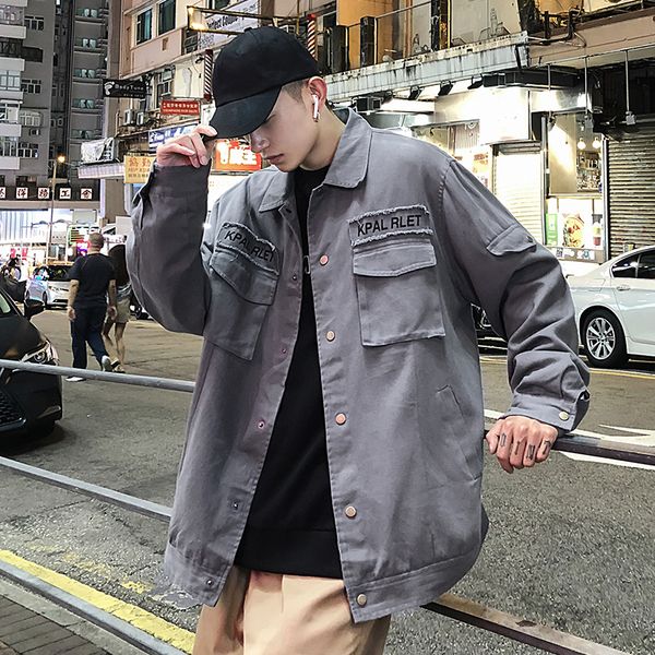 men's jackets 2021 autumn korean version of the trend tooling three-dimensional multi-pocket thick washed cotton loose casual jacket, Black;brown
men's jackets 2021 autumn korean version of the trend tooling three-dimensional multi-pocket thick washed cotton loose casual jacket, Black;brown