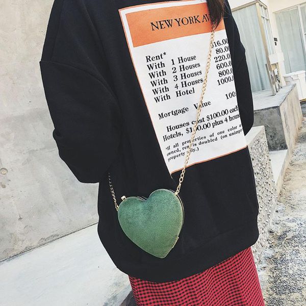 женщины сплошной цвет кошелек матовая ткань пряжка повседневная плечо в форме сердца сумка изысканная девушка оригинальная сумка элегантные
женщины сплошной цвет кошелек матовая ткань пряжка повседневная плечо в форме сердца сумка изысканная девушка оригинальная сумка элегантные