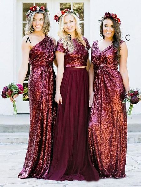 burgundy sequins bridesmaid dresses with mixed orders pleats formal wedding guest gowns evening dress full length navy blue rose gold bd9065, White;pink
burgundy sequins bridesmaid dresses with mixed orders pleats formal wedding guest gowns evening dress full length navy blue rose gold bd9065, White;pink
