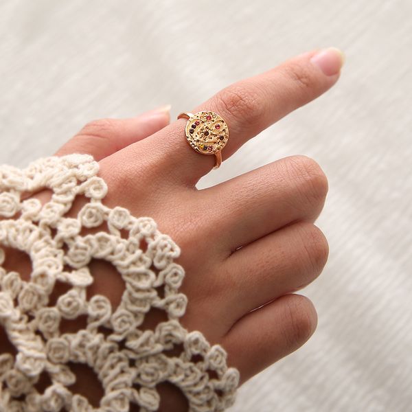 turkey theme ring golden moon sun devil's eyes mixed pattern round women's ring christmas gifts lucky rings, Golden;silver
turkey theme ring golden moon sun devil's eyes mixed pattern round women's ring christmas gifts lucky rings, Golden;silver