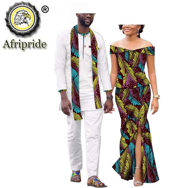 african clothing for couple dashiki print outfits men 2 piece suit and women maxi dress for party wedding afripride s20c008, Black;gray
african clothing for couple dashiki print outfits men 2 piece suit and women maxi dress for party wedding afripride s20c008, Black;gray