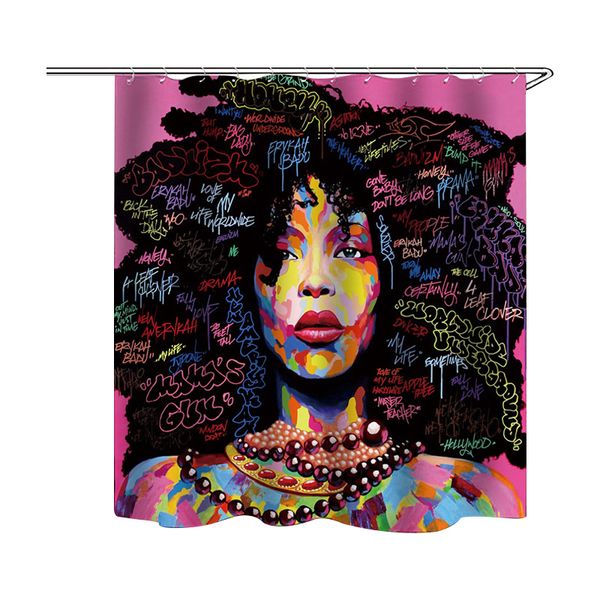3d digital printing bath curtain thicken polyester waterproof shower curtains with hook africa women portrait bathroom curtain 180*180cm
3d digital printing bath curtain thicken polyester waterproof shower curtains with hook africa women portrait bathroom curtain 180*180cm