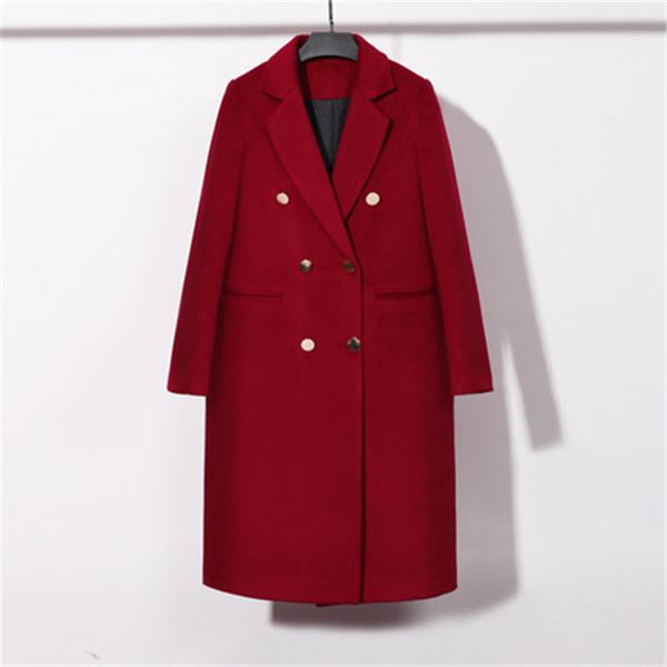 2019 new autumn winter women woolen jackets long sleeve long female spring coat turn-down collar slim fashion outerwear x323, Black
2019 new autumn winter women woolen jackets long sleeve long female spring coat turn-down collar slim fashion outerwear x323, Black